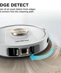 Stratos 2 In 1 Robot Vacuum And Mop With 25 Plus Dope Hands Free Features And NeverTouch Self Cleaning Base edge detect feature
