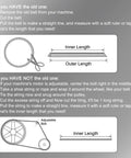 Diagram showing how to measure old and new belt for "Two Pack AX48 EPDM V Belt Cogged Half Inch Wide Raw Edge Industrial Rubber Belt 50 Inch Outer Circumference Beefy Oil Resistant Heat Resistant For Heavy Machinery And Equipment" fitment.