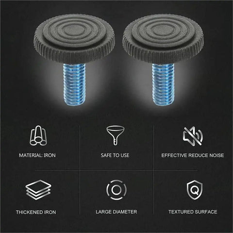 Threaded Leveling Feet M6 Cup Glides For Furniture And Tables Adjustable Foot Levelers Home Diy 20 Pack Durable Rust Resistant Load Bearing For Uneven Floors, iron material, two pieces