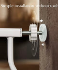 Close-up of 4 Pack 8MM Threaded Spindle Rods For Baby Gates Pressure Mounted Accessory Bolts Kit easy installation.