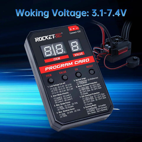 RC Car Brushless ESC Programming Card LED Programmer For Limited Compatibility Only Works With The Same Manufacturer ESCs