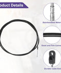 Universal Marine Boat Throttle Shift Control Cable 16 Feet 500cm 33C 3300 stainless twin pack for Yamaha engines shown