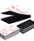 Heavy Duty Reclosable Fastener 1 Inch By 2 Inch Interlocking Mushroom Heads Delivers Up To Five Times The Strength Of Hook And Loop With 250 Stems Per Square Inch 8 Pack SJ3550, black and white pads