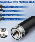 Dual Band Ham Radio Antenna VHF 136-174 MHz UHF 400-470 MHz Low Profile PL259 Male Connector compatible with radios