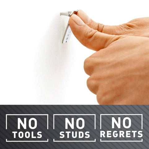 Heavy Duty Drywall Picture Hanger That Holds Up To 65 Pounds, Installs In Seconds With A Quick Push, No Tools Required For Fast, Stud-Free Mounting