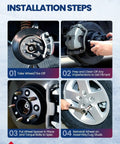 Installation steps for One Inch Thick Wheel Adapters Lug Centric Bolt Pattern Converter For 5x4.5 To 5x5.5 Hub Setup.