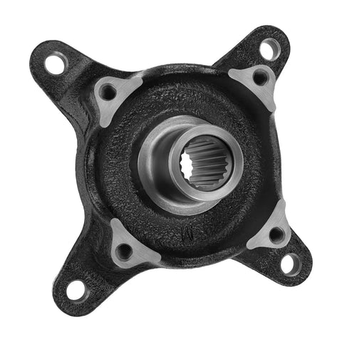 Front Wheel Hub And Studs Forged Steel Bearing Assembly Trail Ready Direct Bolt Upgrade For Ranger Utv heavy-duty hub plate with zinc-coated finish.