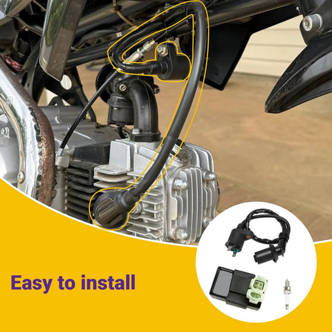 Gy6 Ignition Coil With 6 Pin AC CDI Box Kit For 50cc 125cc 150cc Taotao ATM50 Thunder 50 VIP50 Roketa Jonway Sunl installation