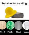 All In One Sandpaper Kit With P150 P400 P800 And Rubber Block For Finishing Wood Metal Glass Plastic And Automotive Surfaces Dry Or Wet Sanding Plus 30 Sheets with yellow rubber block and stack of sandpaper sheets
