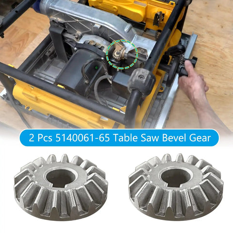 2 Pack Table Saw Bevel Gear Replacement Fits DWE7480 DCS7485B DWE7490 DWE7491 DWE7499GD DW745 Replacement Part