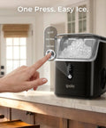 Chewable Cafe Style Nugget Ice Maker For Home And Office And RV 33 Lb Per Day Countertop Machine with touch screen