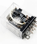 IA General Purpose DPDT Relay Pack Of 2, 24 VAC Coil, 15 Amp Plug In Relay for Industrial Control, close-up view of relay module