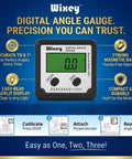 Digital Angle Gauge And Finder For Table Saw And Miter Saw With Magnetic Backlight Ultra Precise 0.1 Degree Resolution