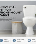 Toilet with brushed nickel front mount handle from Brushed Nickel Front Mount Toilet Handle Replacement Kit With Universal Flush Lever No Fuss Install For Most Standard Front Mount Toilet Tanks Durable Replacement For Leak Free Flushing.