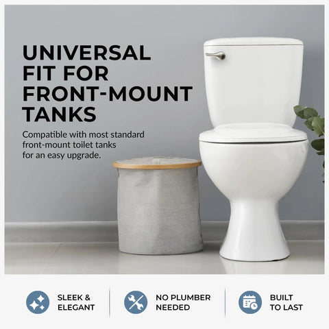 Toilet with brushed nickel front mount handle from Brushed Nickel Front Mount Toilet Handle Replacement Kit With Universal Flush Lever No Fuss Install For Most Standard Front Mount Toilet Tanks Durable Replacement For Leak Free Flushing.