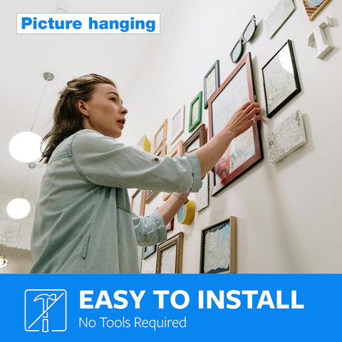 Heavy Duty Double Sided Mounting Tape 1 Inch By 16.5 Feet PE Foam Waterproof Adhesive For Wall Art Pictures And Posters Removable Yet Strong Hold Paint Safe No Nails Needed For Quick Clean Hangs in use for hanging art