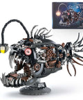 Mechanical Anglerfish Building Kit For Adults With Light Display 1038 Piece Set Steampunk Ocean Creature Blocks displayed