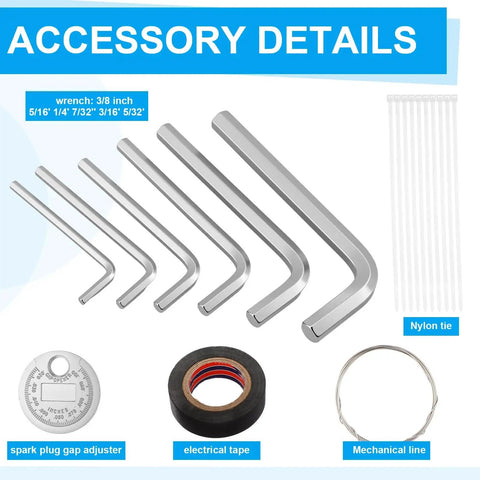 Motocross Tool Kit 32 Piece Set With Combination Wrenches Hex Bits Screwdrivers T Handle Driver Pliers Drive Adapters Cable Ties