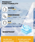 Baggy Snow Pants for Women and Men Insulated Snowboarding Trousers Waterproof Windproof Outdoor Gear functionality details