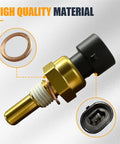Bulletproof Engine Coolant Temperature Sensor Direct Oem Fit Heavy Duty Metal Housing with copper washer and plug.