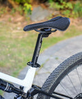 Beefy Aluminum Bike Seat Post on road MTB bike, anodized black, 25.4–31.6mm, 350mm length, smooth ride rugged upgrade
