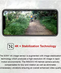 Rider on forest trail captured by 4K Helmet POV Action Cam For Motorcycles With 30fps, WiFi, Electronic Image Stabilization.