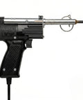 Close-up of black Dual Watt Soldering Gun 400 And 150 Heavy Duty with Trig R Heat Control, showing tip and trigger.
