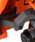 Heavy Duty 3300 Lbs Electric Pallet Jack With Removable Lithium Battery, Fast Charging 24V 20Ah Power Pack For Warehouse Work close-up of hydraulic mechanism and motor.