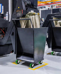 Top Shelf 5 Inch Polyurethane On Cast Iron Caster Wheel With Precision Needle Roller Bearing Fast Half Inch Bore handles heavy industrial cart.