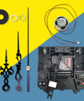 Quartz Clock Movement Mechanism With Hands Long Shaft Style D for DIY Clock Repair and Replacement Silent Movement kit