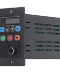Beefy 400W Variable Frequency Drive Inverter Converts 176 264V Single Phase To 3 Phase Output 0.1 To 400 Hz Motor Speed Control With LED Display For Fans Pumps CNC Machines front view with buttons and dial