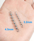 Bead Chain Fishing Swivels Stainless Steel 360 Degree Rotating Catfish Trolling Swivels 20 Or 40 Pack Pro Grade High Speed Tackle For Freshwater And Saltwater 3.2mm 4.5mm
