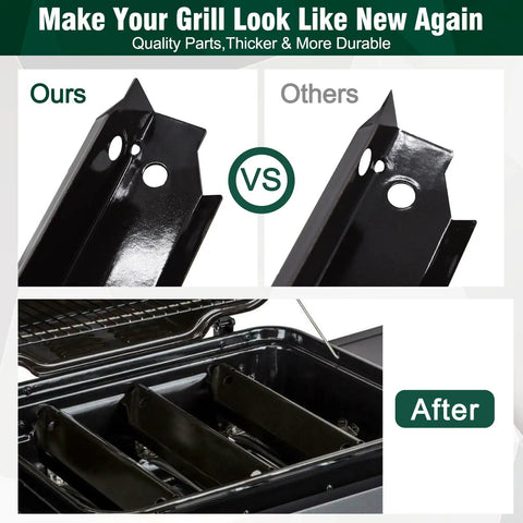 Comparison of Grill Heat Plate And Shield Replacement Set For Dyna-Glo 3 Burner Grills in porcelain steel material