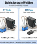 Pro Battery Spot Welder With 14.6KW Capacitor Spot Welding Machine Automatic Foot Pedal Two Modes Portable Battery Pack