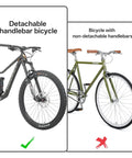 Comparison of detachable handlebar mountain bike and non-detachable handlebar road bike for Bike Stem Riser Extender For 1 1/8 Inch Fork 28.6mm.