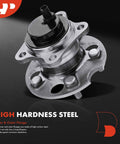 Rear Left Wheel Bearing And Hub Assembly With Abs For Toyota Highlander Fwd Only Compatible With 2008 3.5L V6 And 2009 2013 2.7L I4 Models 5 Lug Hub Designed For Durable Quiet Ride And Easy Install close-up view