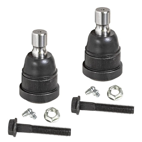 Close-up view of lower ball joints and hardware, part of the Front Loaded Knuckles Kit For Ford Escape Mercury Mariner And Mazda Tribute.