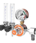 Argon Pressure Regulator With Double Tube Design For TIG And MIG Welding Equipment, G5/8 Female Thread, Durable Zinc Alloy Body
