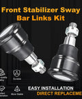 Front Stabilizer Sway Bar Links Kit, high-quality alloy front suspension parts, direct replacement pair