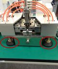 Heavy Duty Carbon Steel Adjustable Leveling Feet for Machinery and Furniture, thickened support legs under equipment.