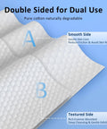 Eyelid and lash wipe sheets, 30-count, double-sided cotton for gentle eye cleansing
