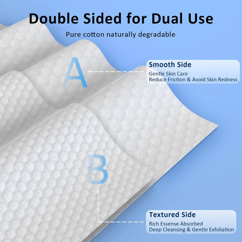 Eyelid and lash wipe sheets, 30-count, double-sided cotton for gentle eye cleansing