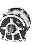Heavy Duty 60V 1200W Brushless Differential Motor With Pure Copper Windings view showing rear with metal casing and mounting shaft.