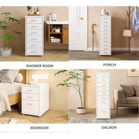 Mobile Metal Cabinet With Lock And Wheels For Under Desk Storage Vertical File Cabinet With Drawers in various rooms