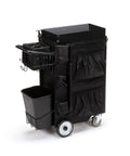 BadAss 3 Drawer Welded Steel Cart for Hvac and Trades mobile equipment carrier with black finish and storage compartments.