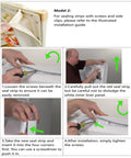 Installation guide for 5304507201 Freezer Door Gasket Replacement Seal For Refrigerator showcasing steps and tools used