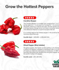 Reaper Ghost Pepper All In One Starter Grow Kit With Seeds And Growing Supplies For Beginners Includes Bhut Jolokia Seeds