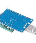 USB 10 Channel 12 Bit Data Acquisition Module With Onboard STM32 MCU and CH340 USB to Serial Interface, top view.
