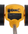 NDNCZDHC Rolling Measuring Wheel, 4 Inch Distance Measure Tool 0-9999.9m showing measurement dial and reset button.