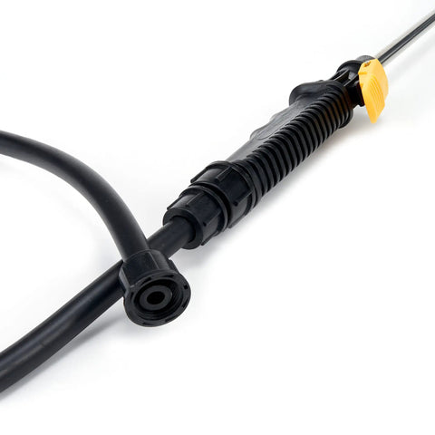 Close-up of Replacement Stainless Steel Sprayer Wand With Adjustable Nozzle Trigger Wand And 24 Inch Hose For P2803 Sprayer detail view